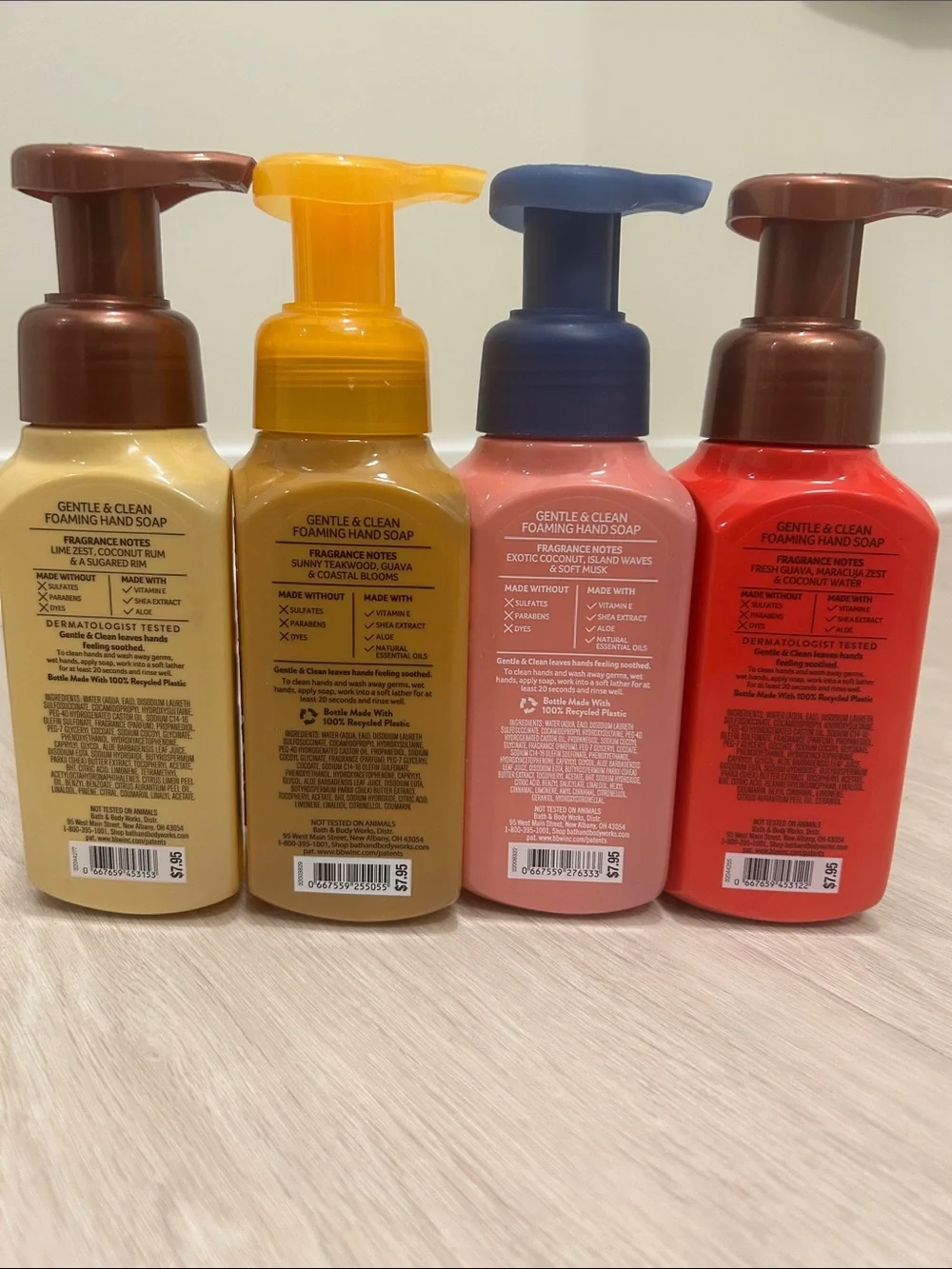Bath & Body Works (NWT) Foaming Hand Soap Set of 4 #8—Various Scents